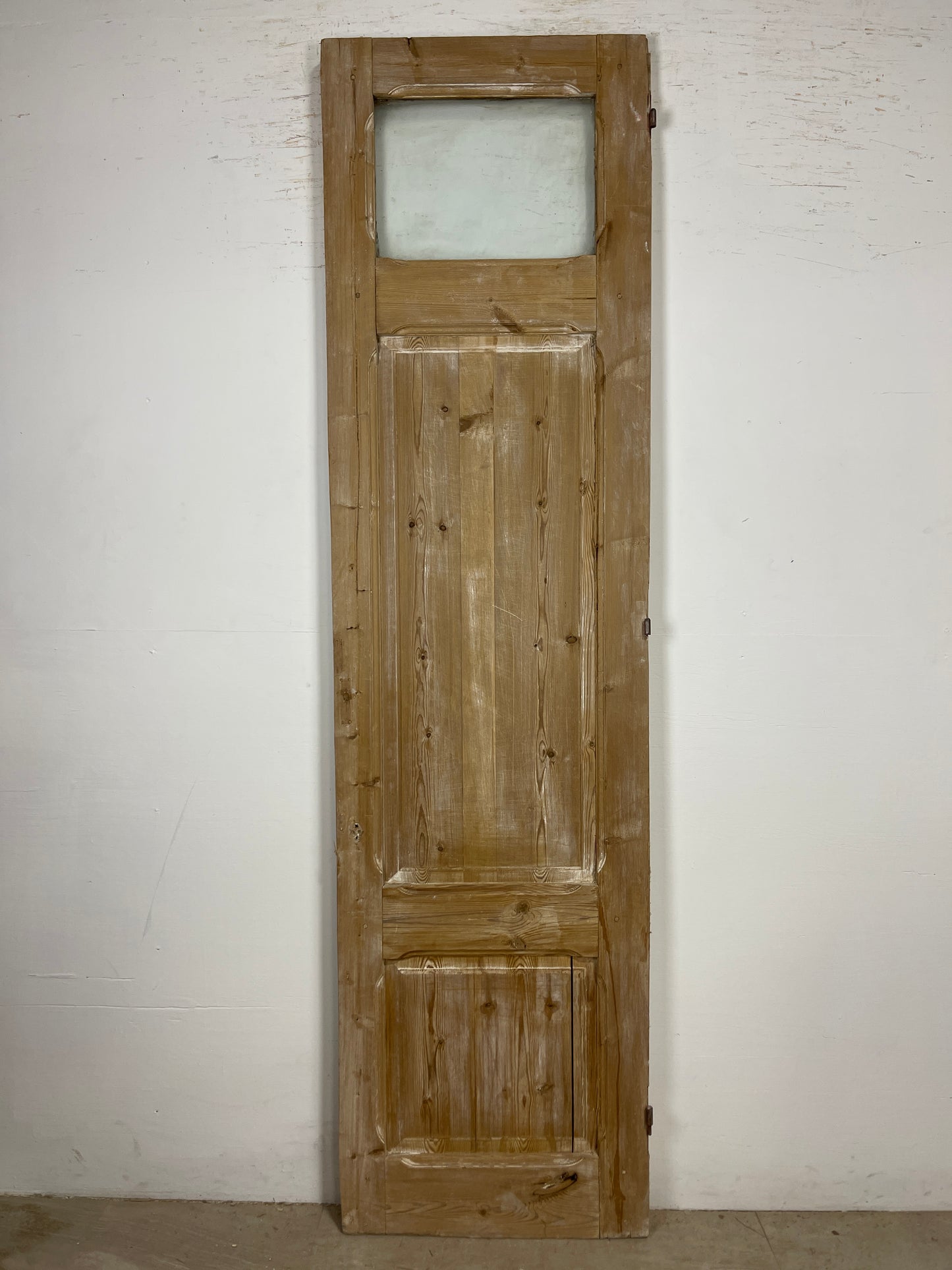 Antique French Panel Door - Single with glass (92.5x24.75) O263