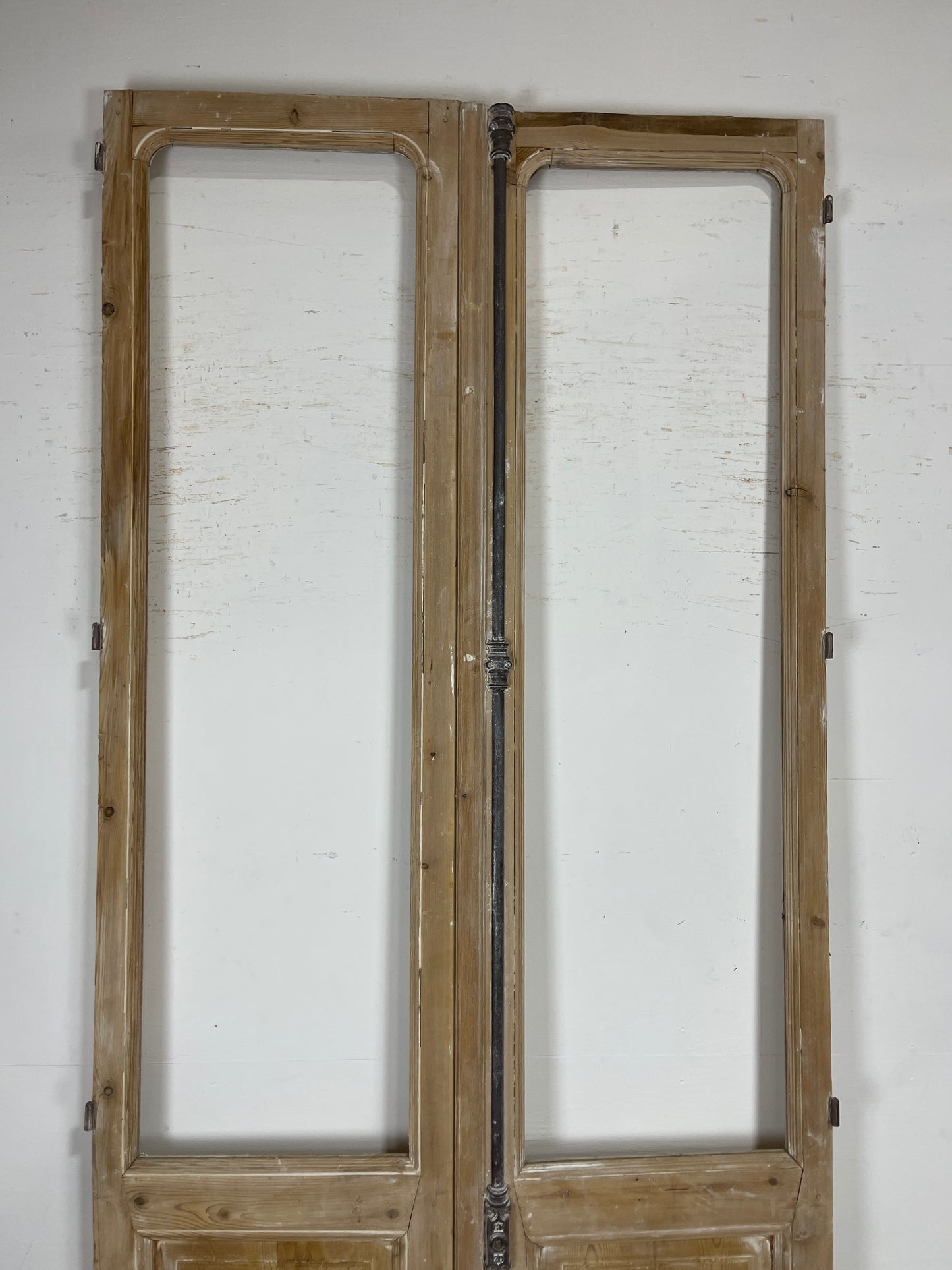 Antique French panel doors with Glass (112.25x47.5) O300