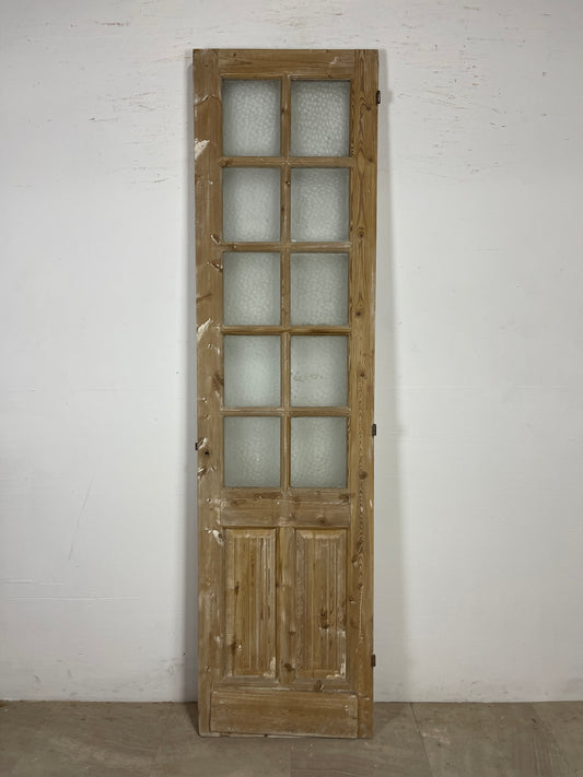 Antique French Panel Door with Glass(92x24) O122