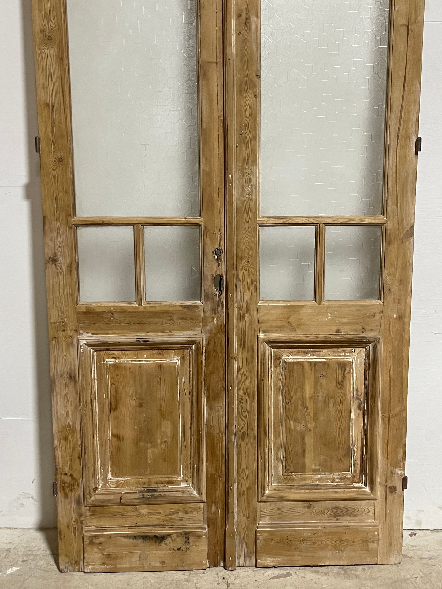Antique French Panel Doors with Glass (101x44) J309