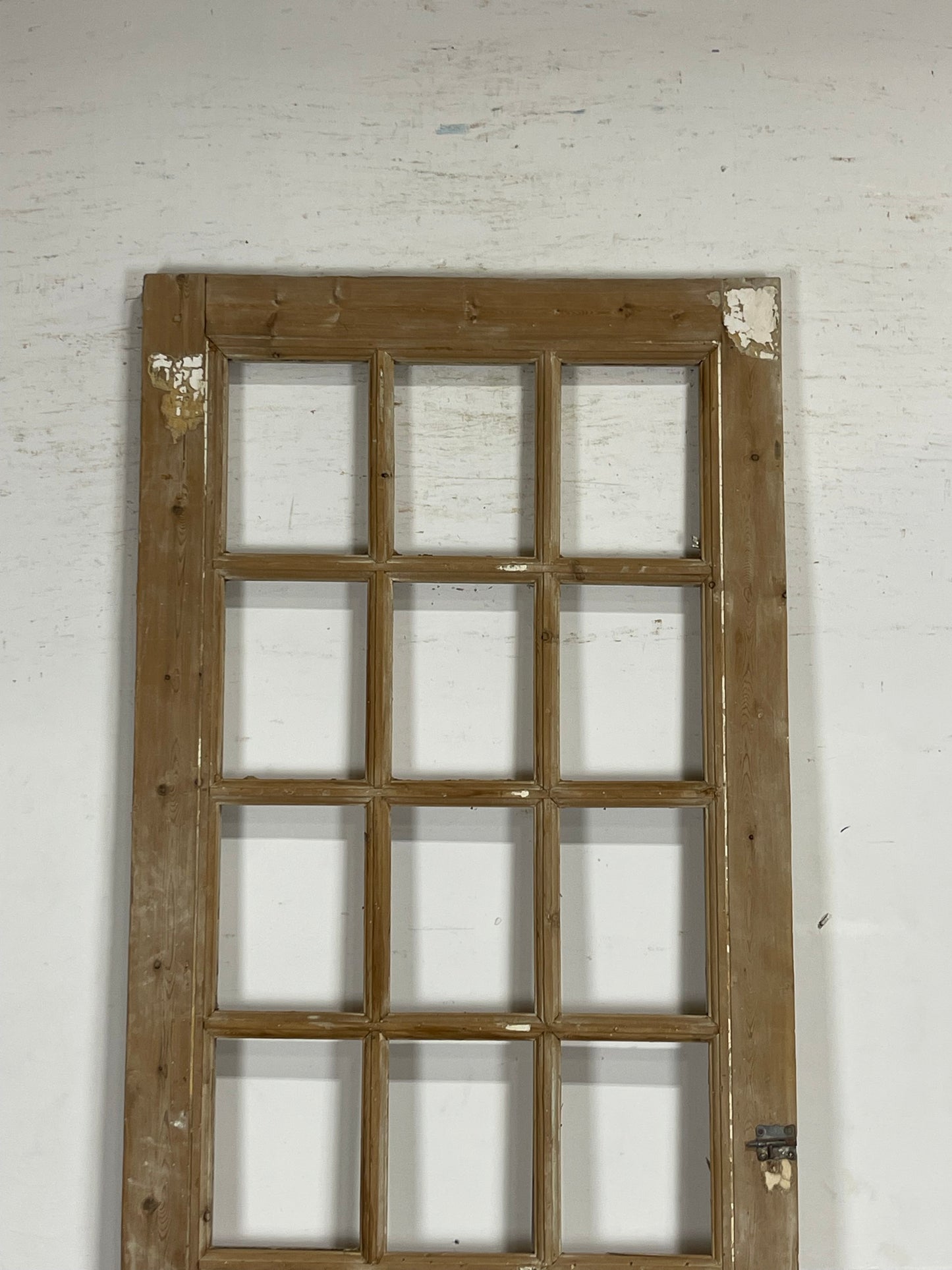 Antique French Panel Door with Glass  (97x32) M256