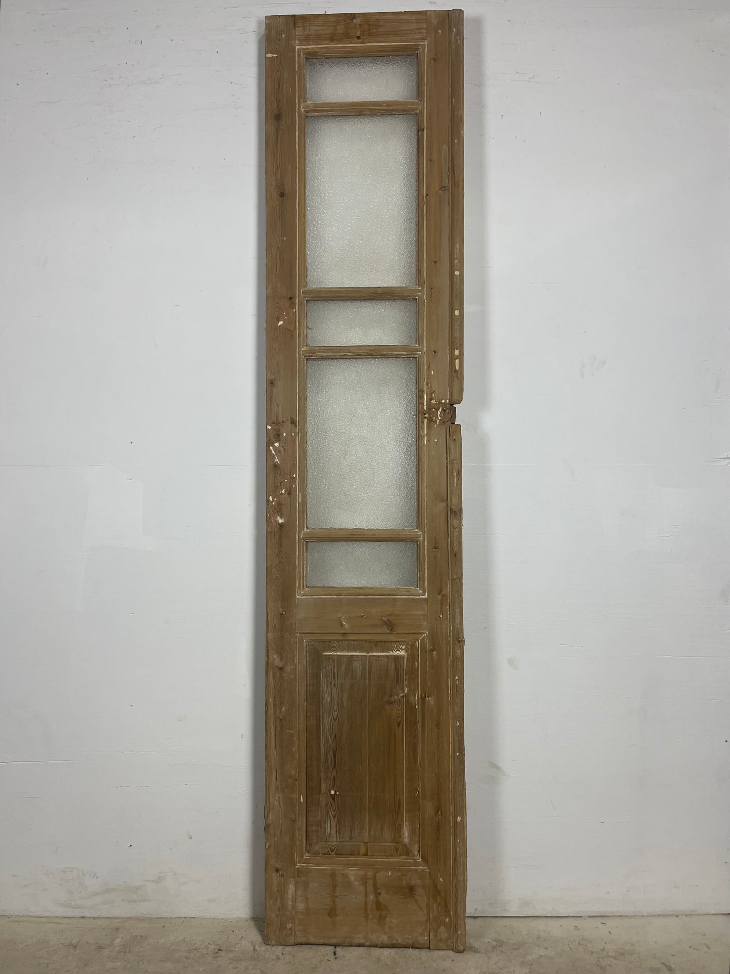 Antique French panel door (94x20) L374