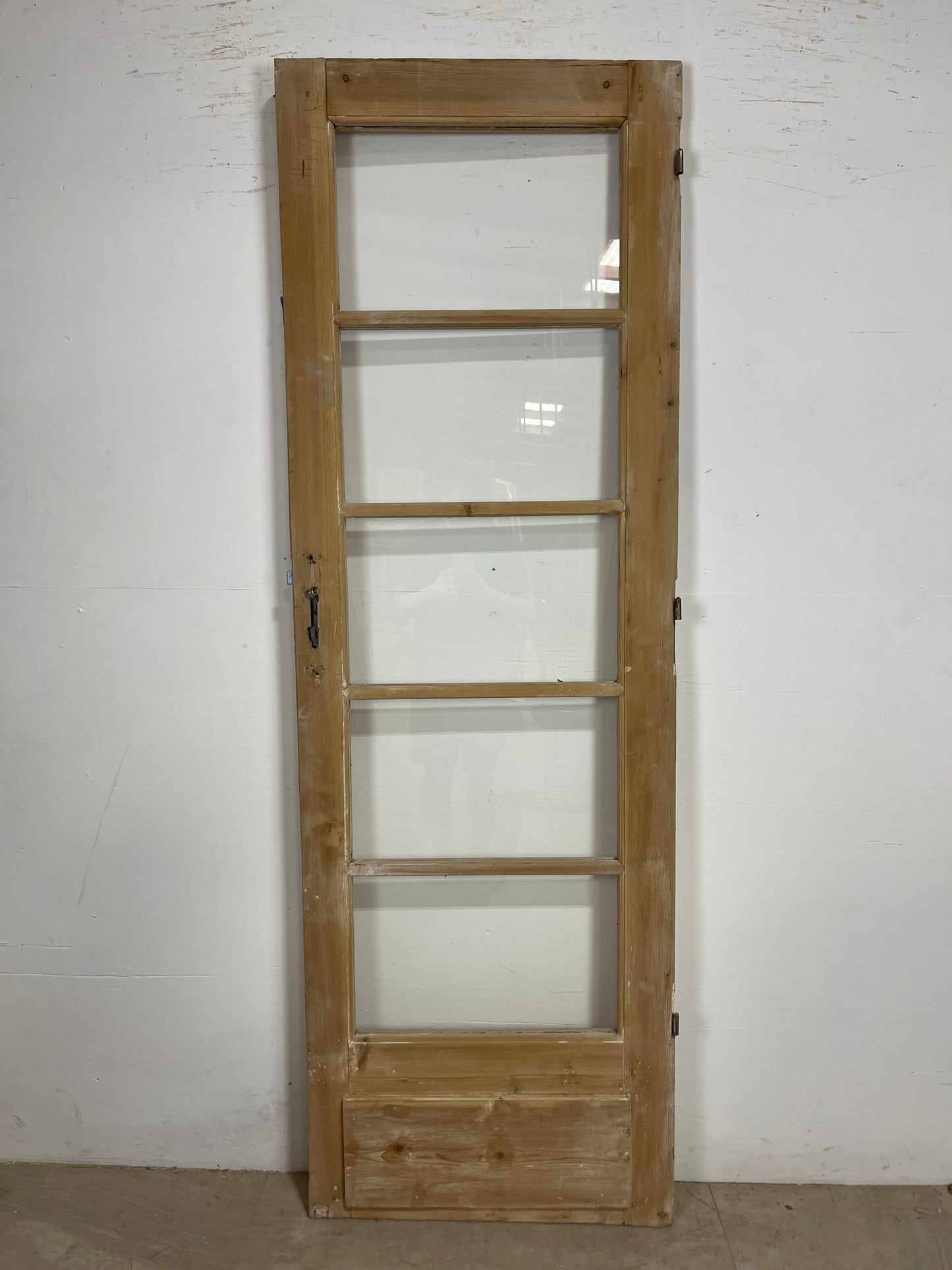 Antique French Panel Door - Single with glass (84.25x28) O243
