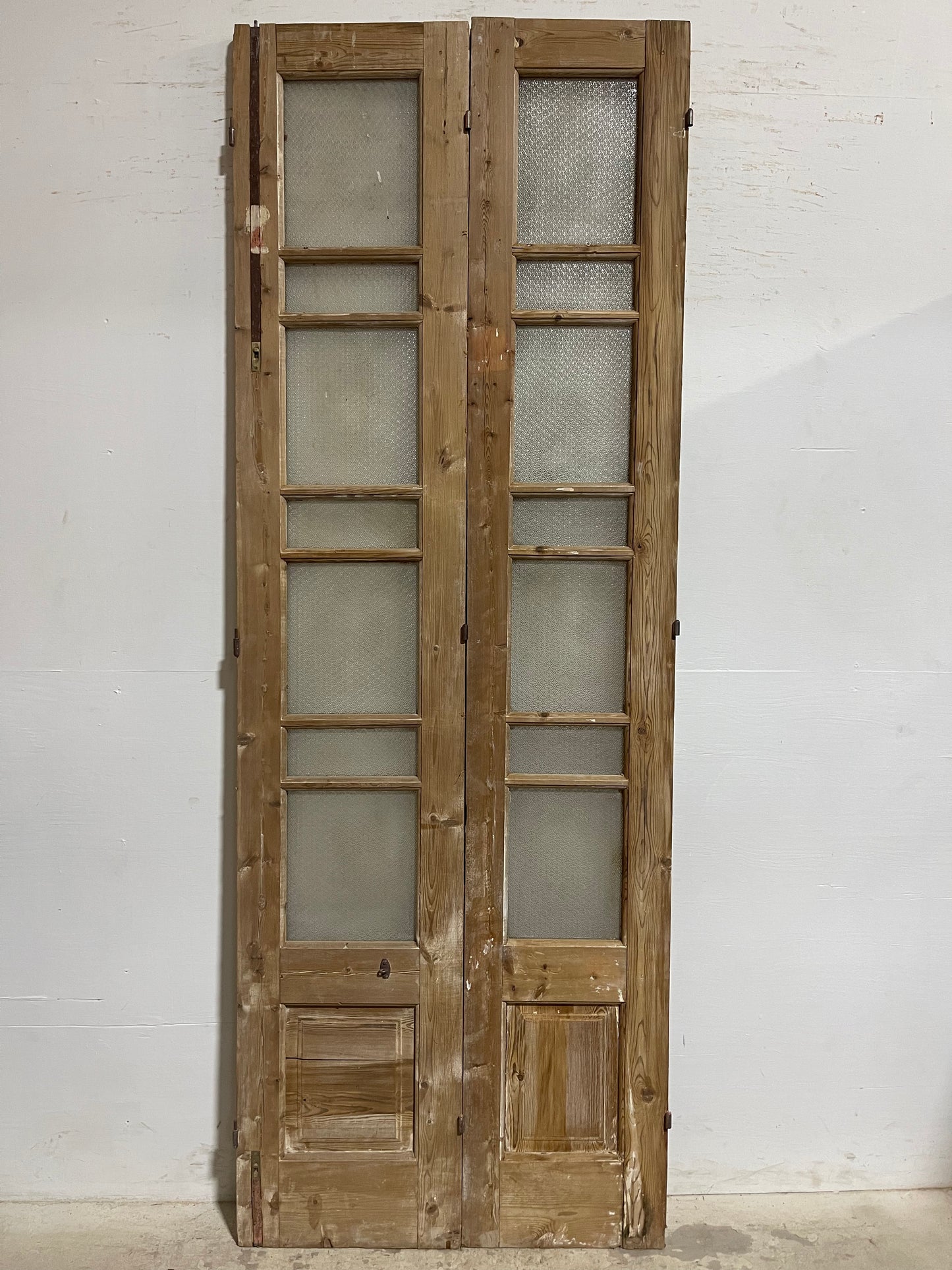 Antique French Panel Doors withg Glass (99.75x36) J329