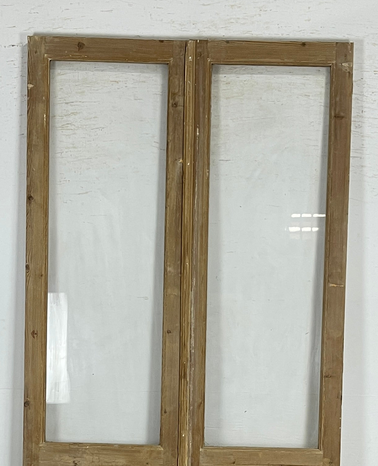 Antique French panel doors with Glass (98x46) P138