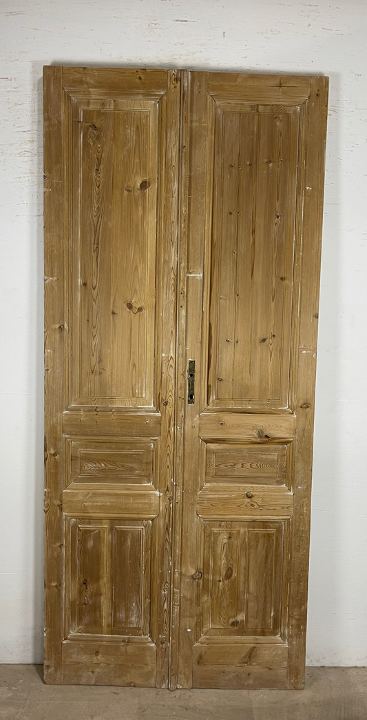 Antique French panel doors with Carvings (98 x 44) P56