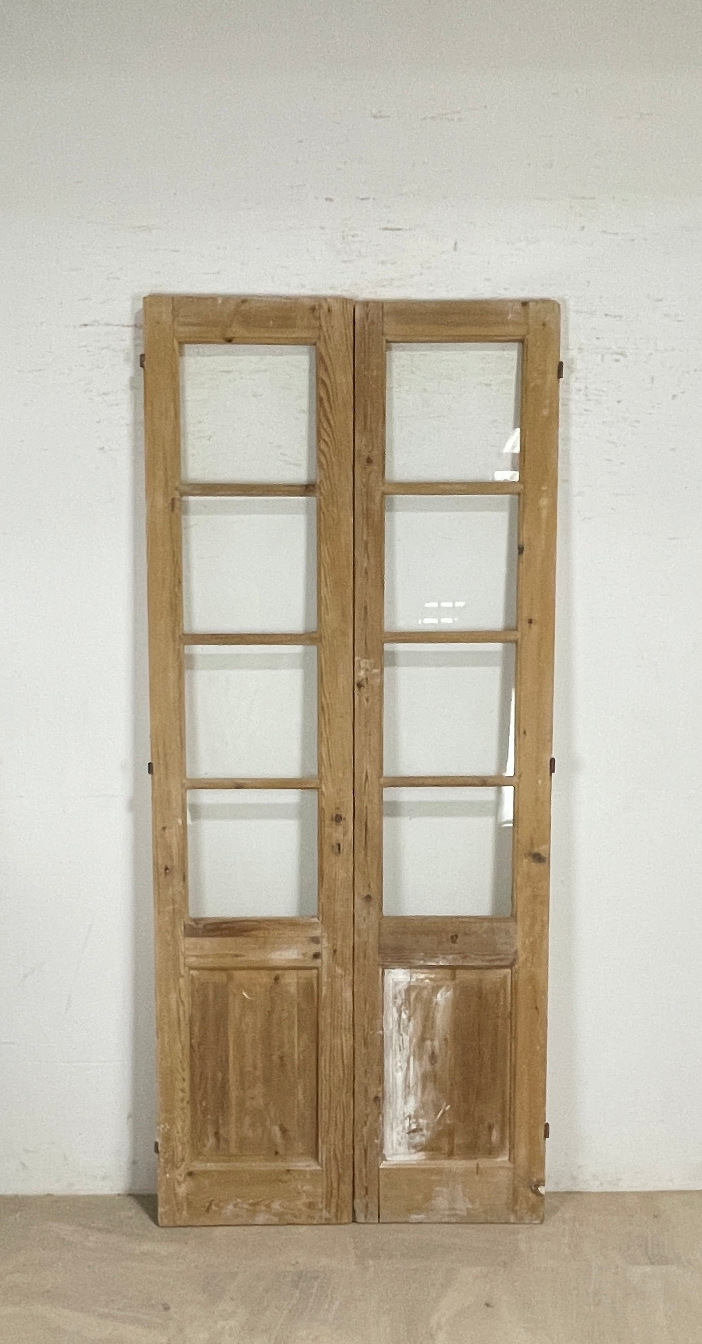 Antique French panel doors with Glass (100x43.5) P161