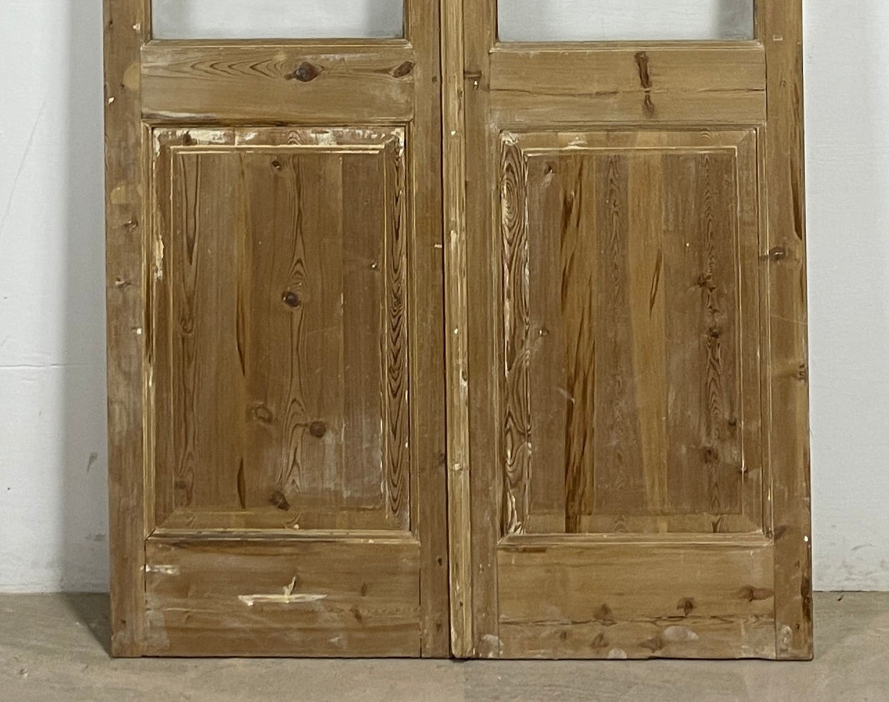 Antique French panel doors with Glass (98x46) P149