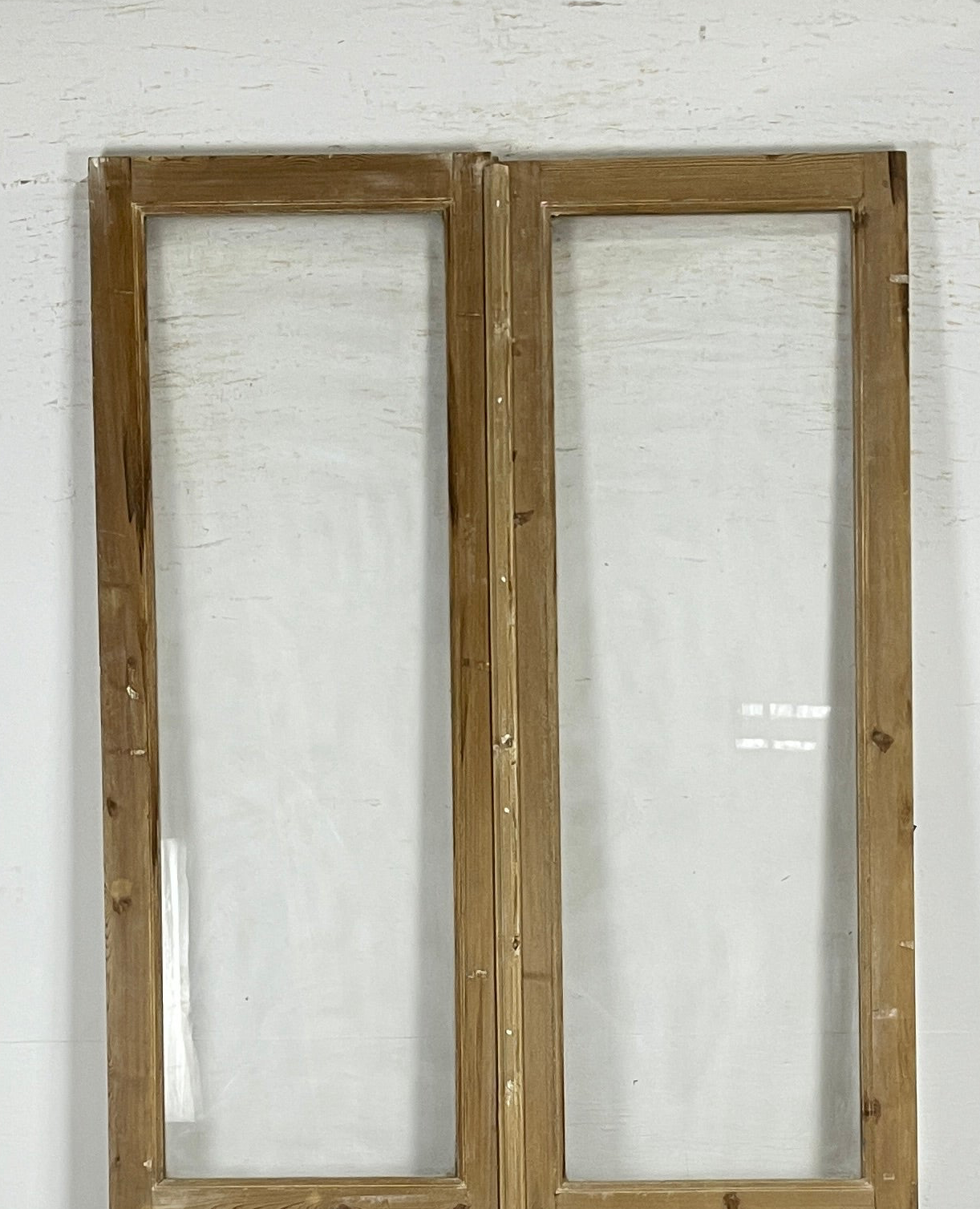 Antique French panel doors with Glass (98x46) P149