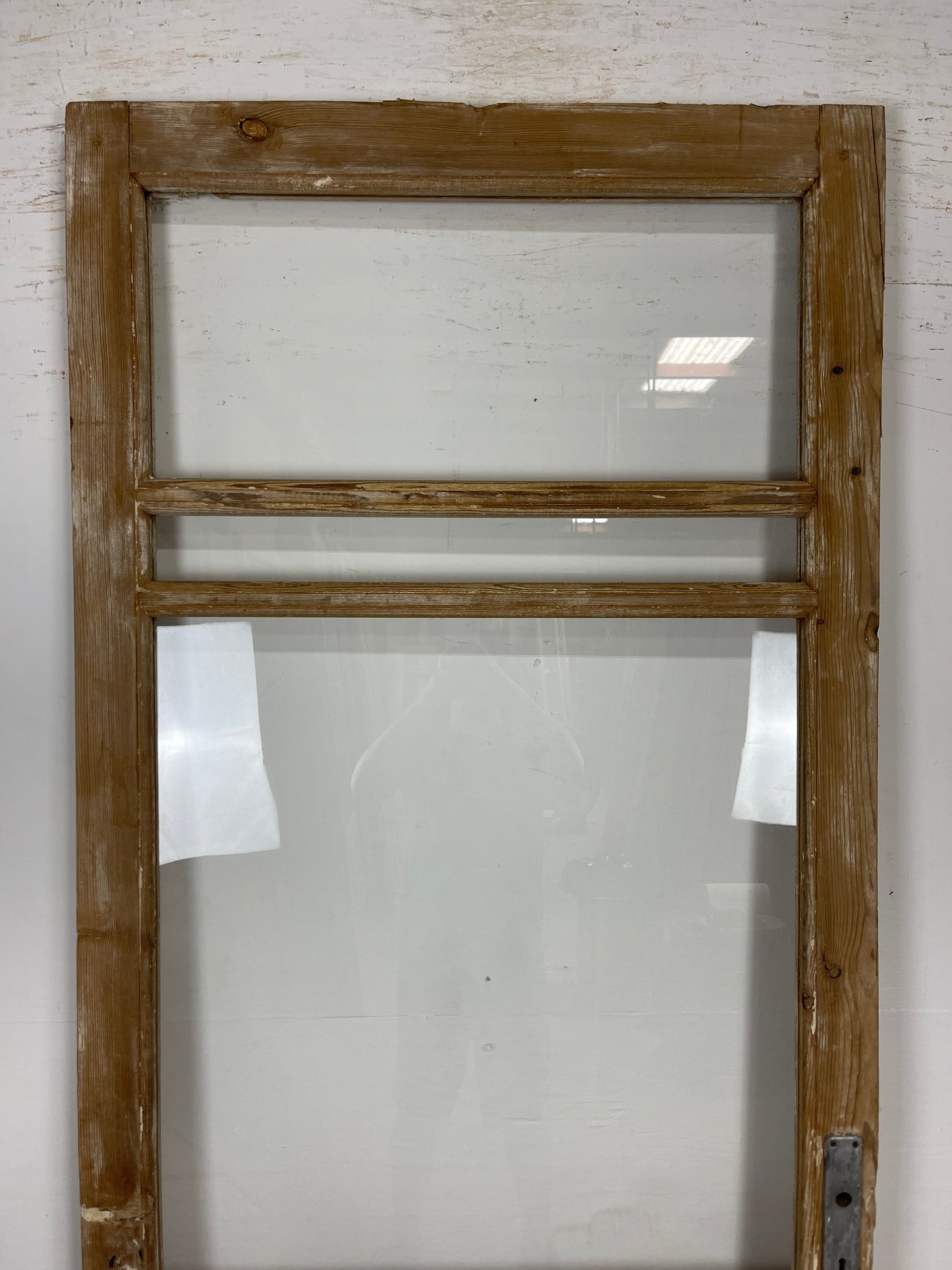 Antique French Panel Door - Single with glass (90x35.75) O254