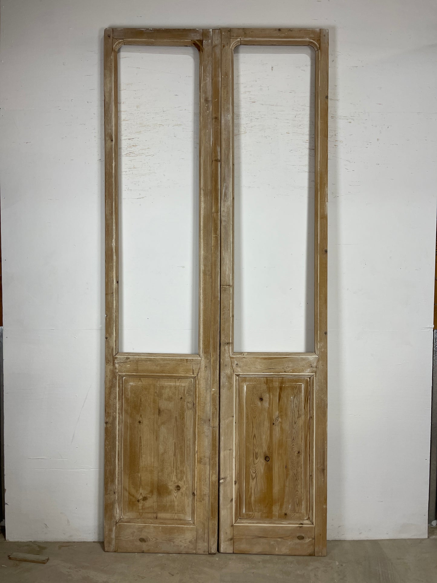 Antique French panel doors with Glass (112.25x47.5) O300