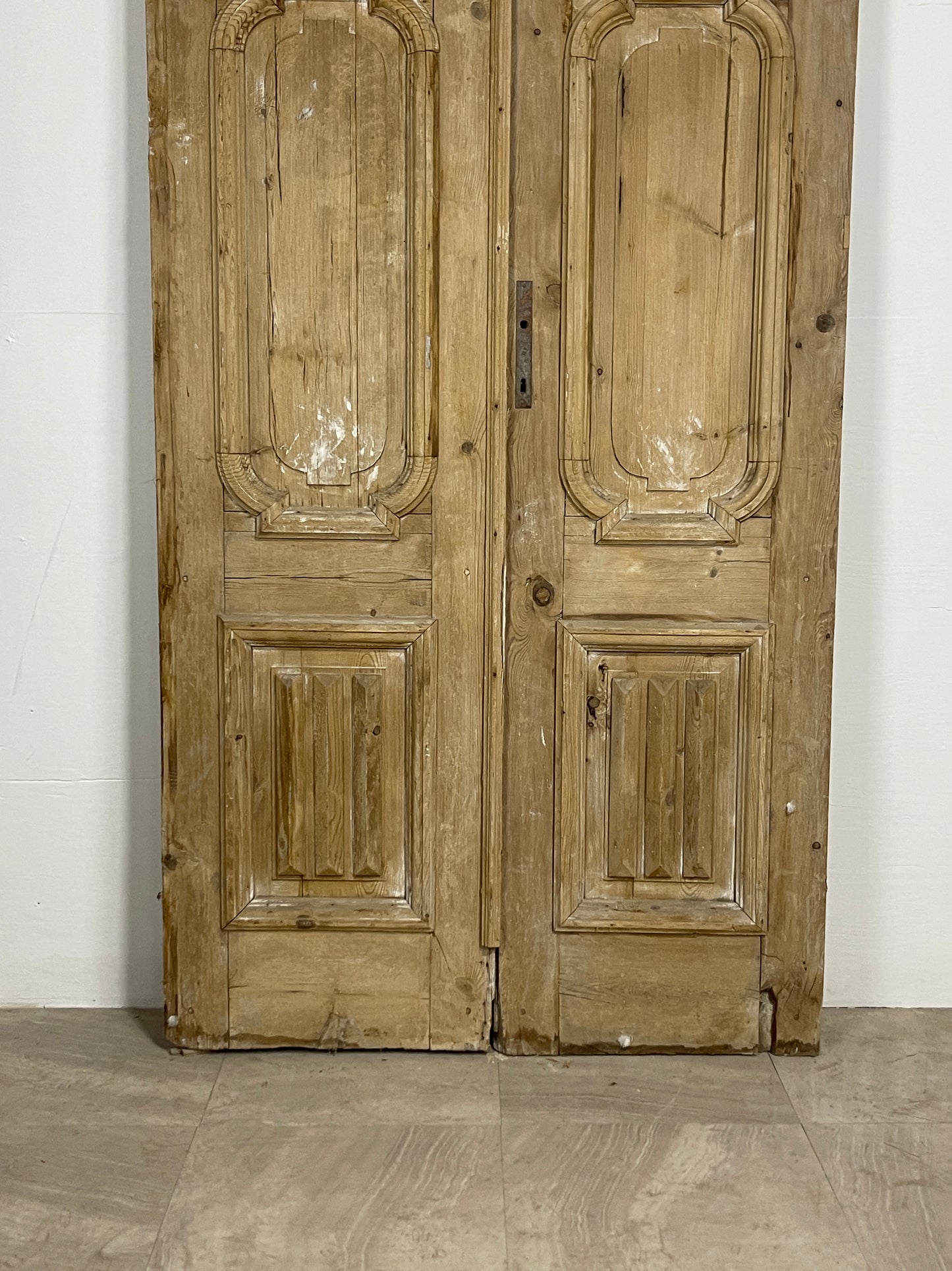 Antique French panel doors with Carvings   (98 x 43.25)     O8