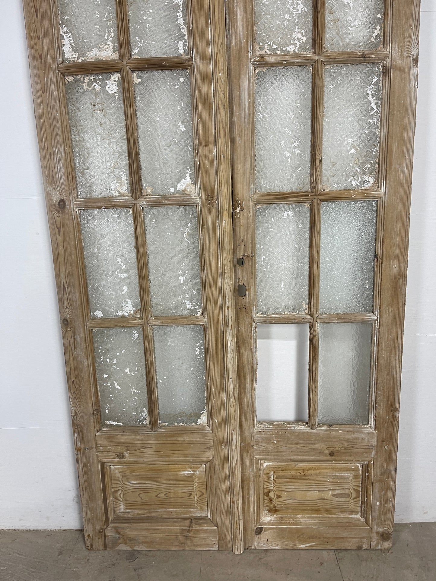 Antique French panel doors with Glass (94x42.5) O107