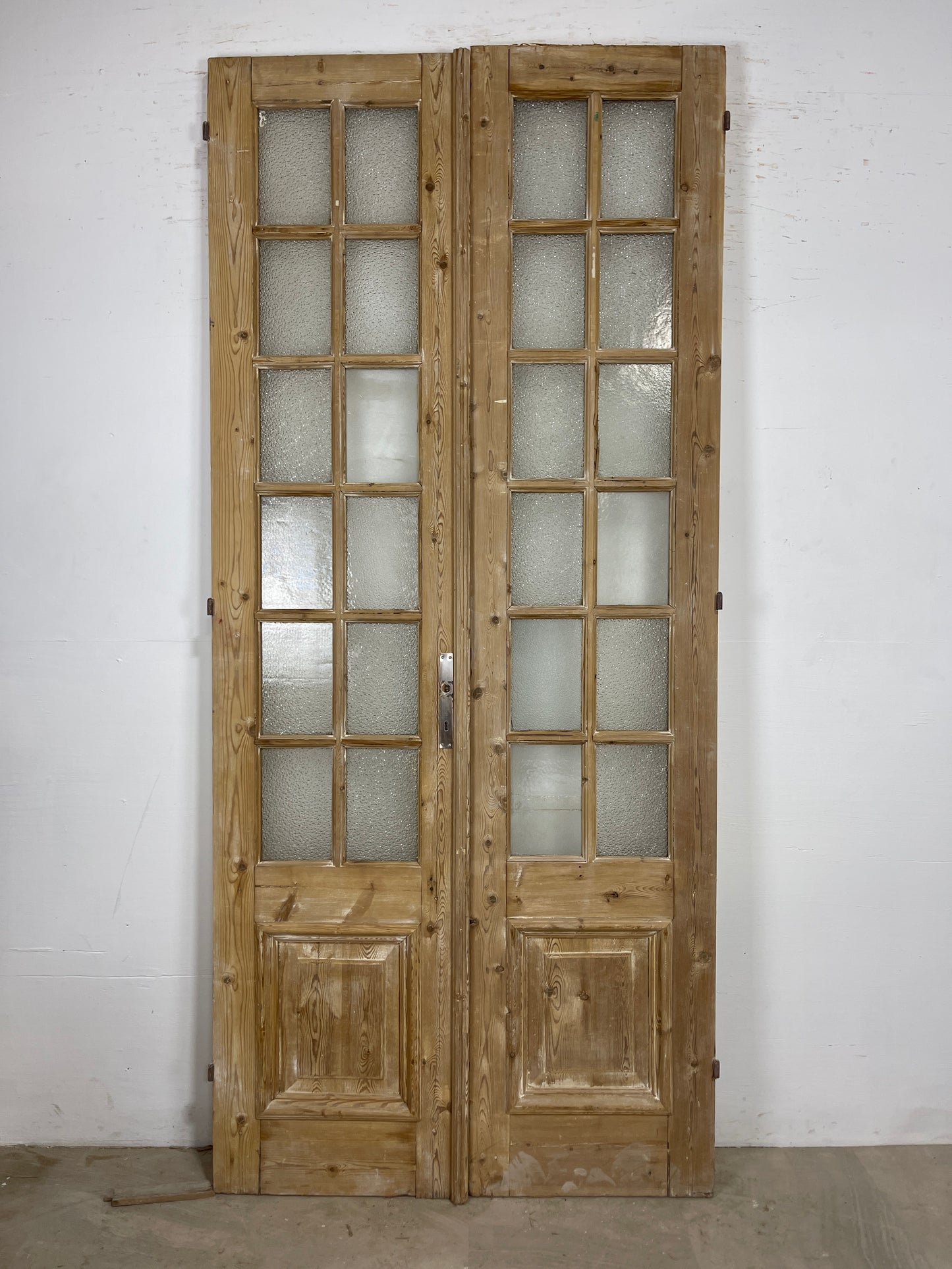 Antique French panel doors with Glass (98.25x40) O299
