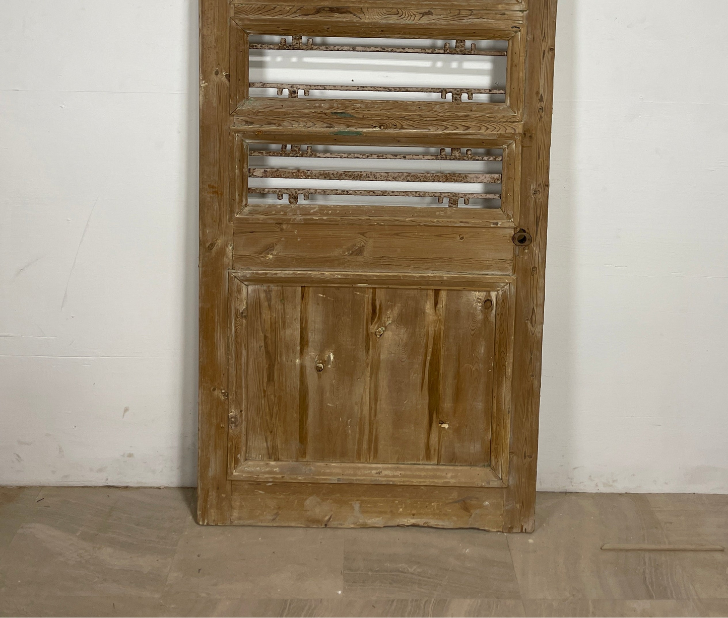 Antique French panel doors with Metal (83.5x37.5)P80