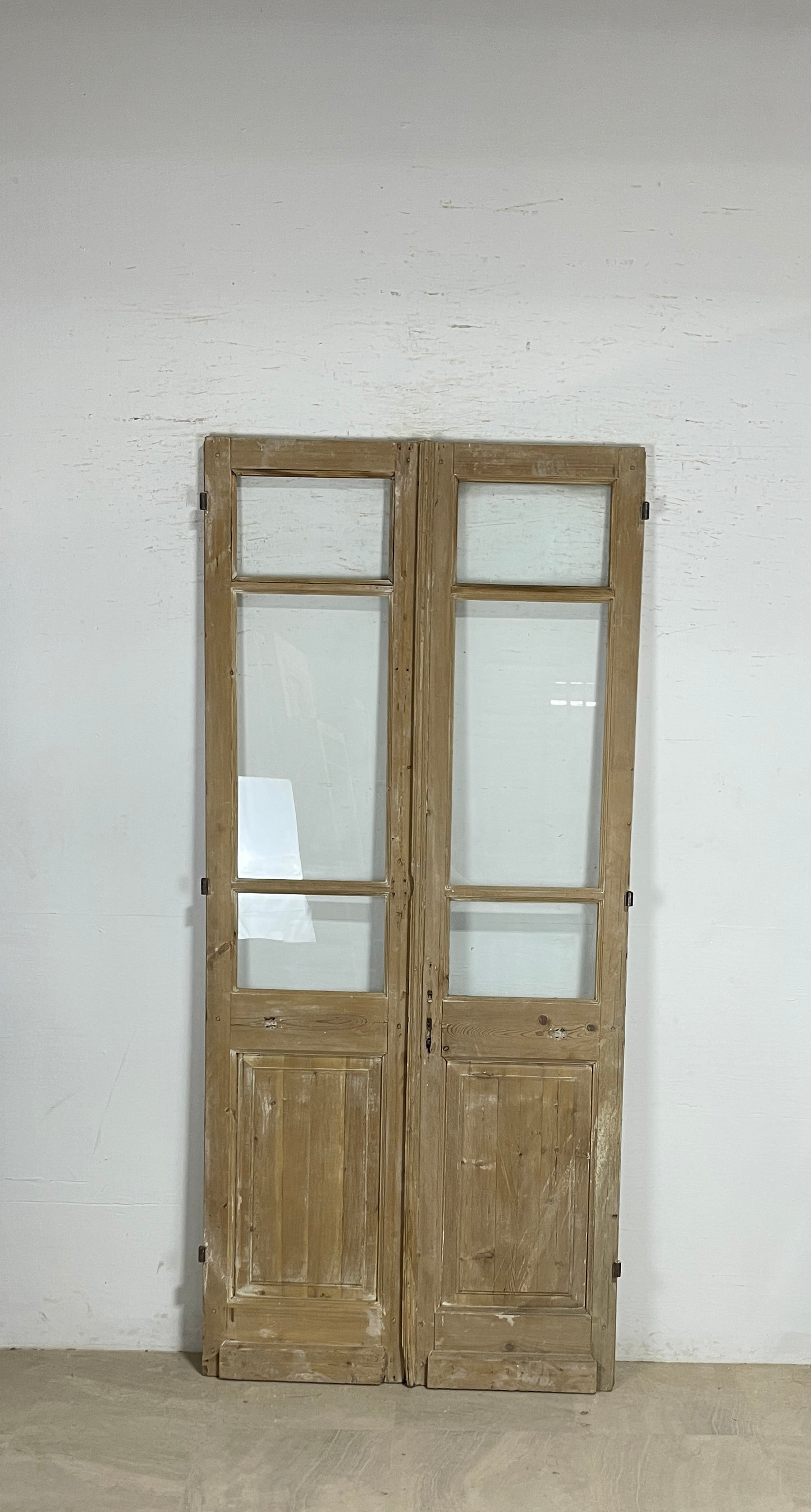Antique French panel doors with Glass (95x44) P165