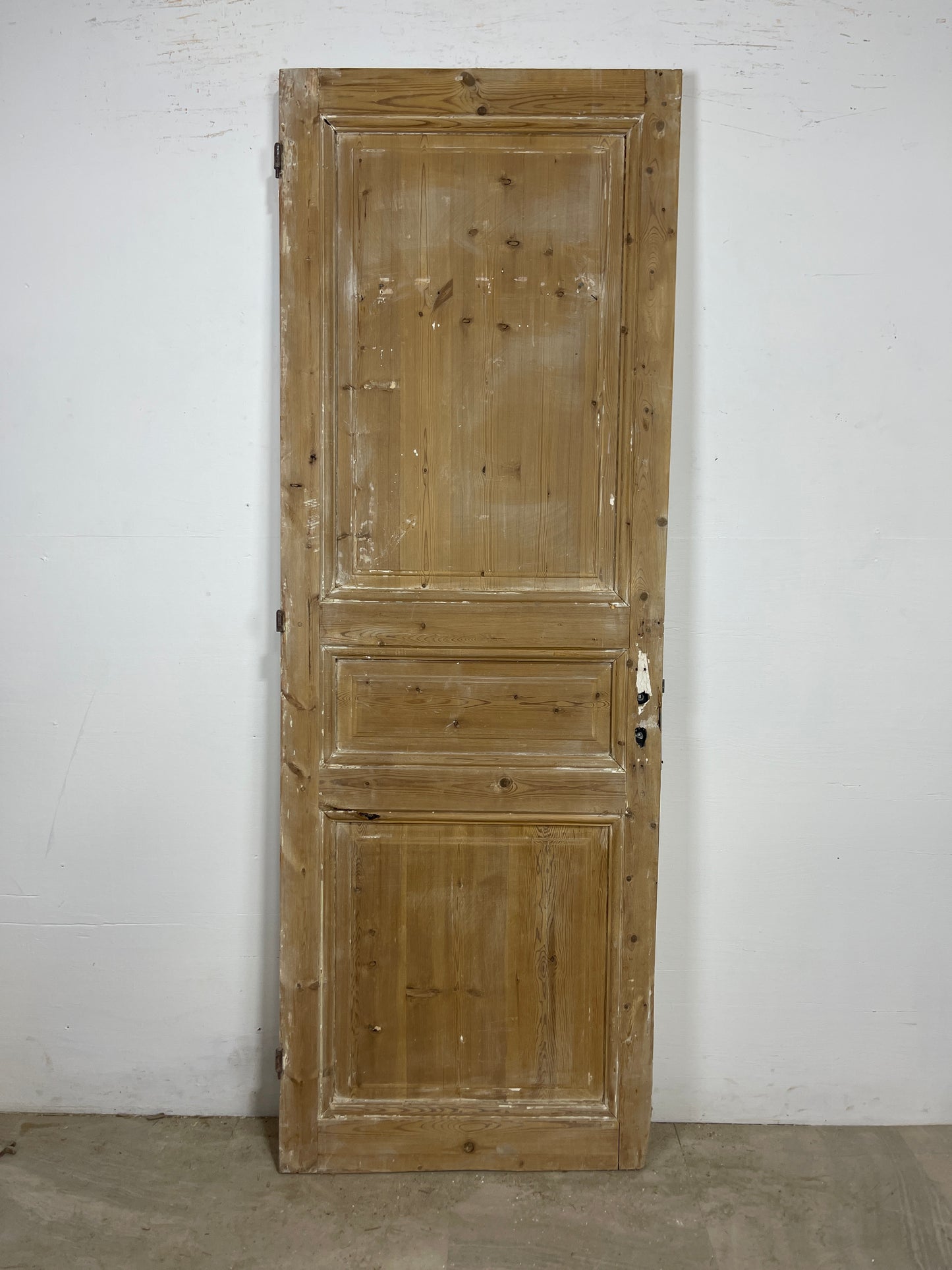 Antique French Panel Door   (80.75x28.5)   O297