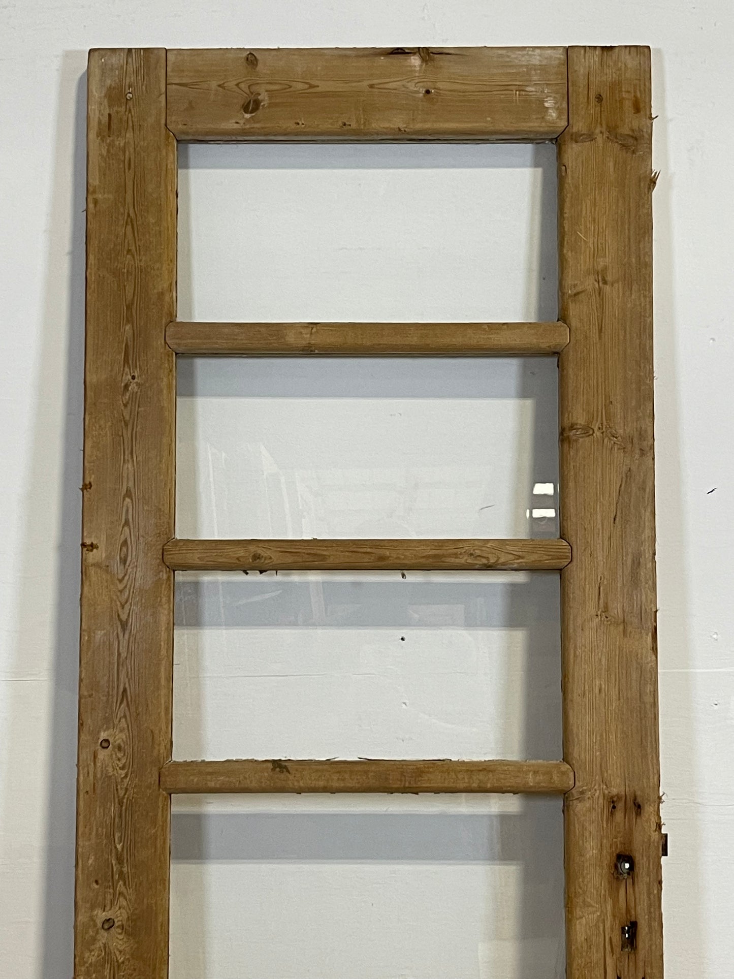 Antique French Panel Door with Glass  (80x28) L305