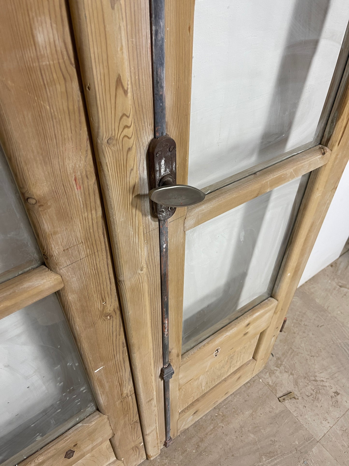 Antique French panel doors with Glass (91x40.75) P172