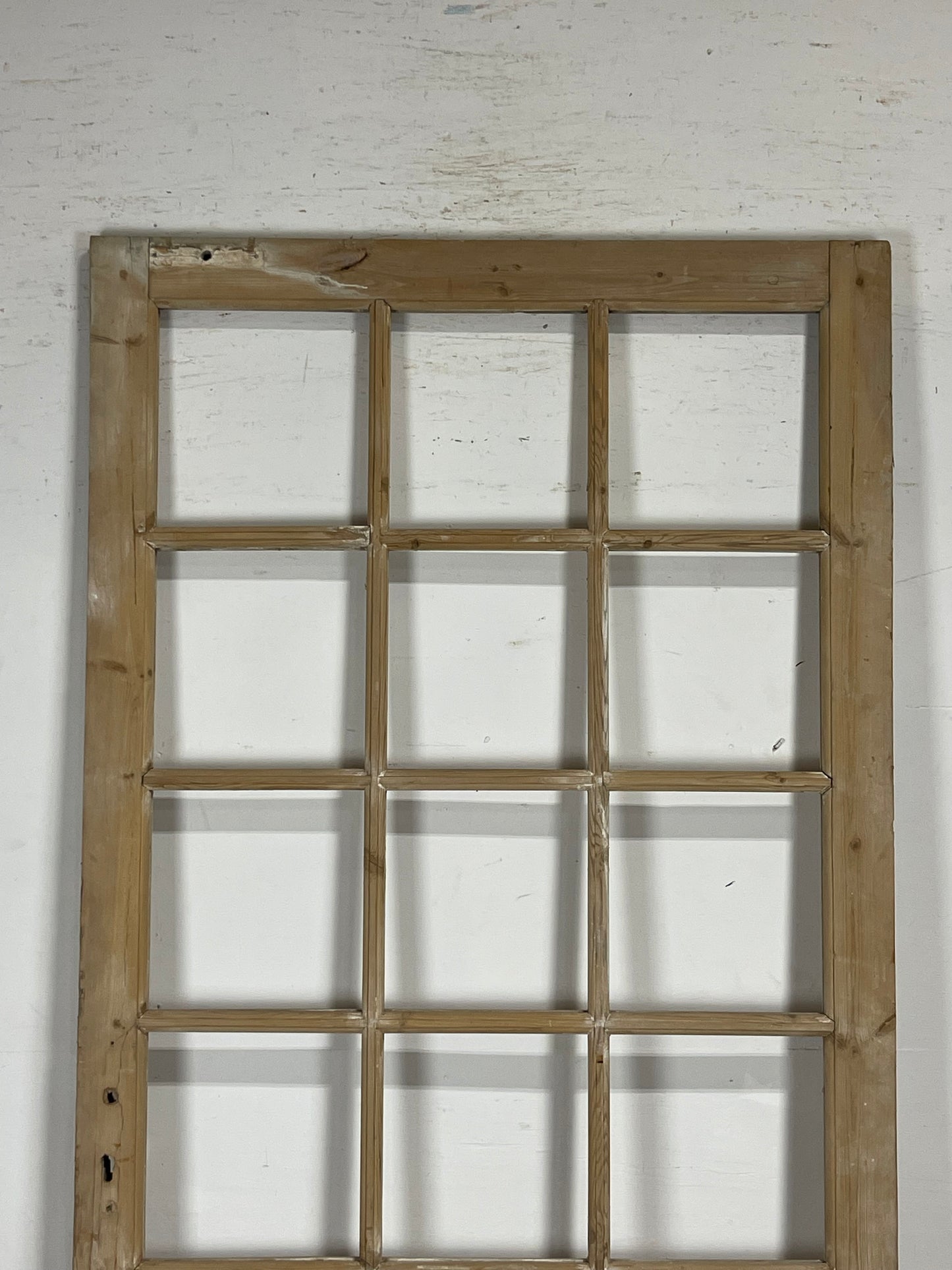 Antique French Panel Door with Glass  (93x43.75) M198