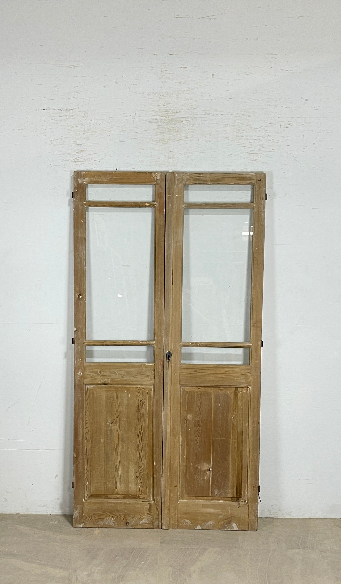 Antique French panel doors with Glass (83x44) P155