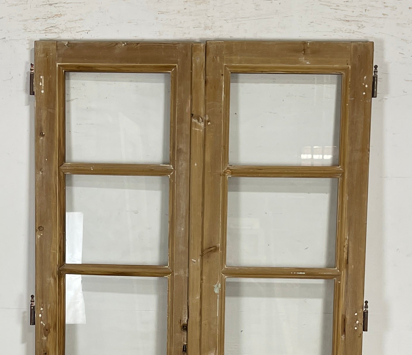 Antique French panel doors with Glass (84x44.5) P147