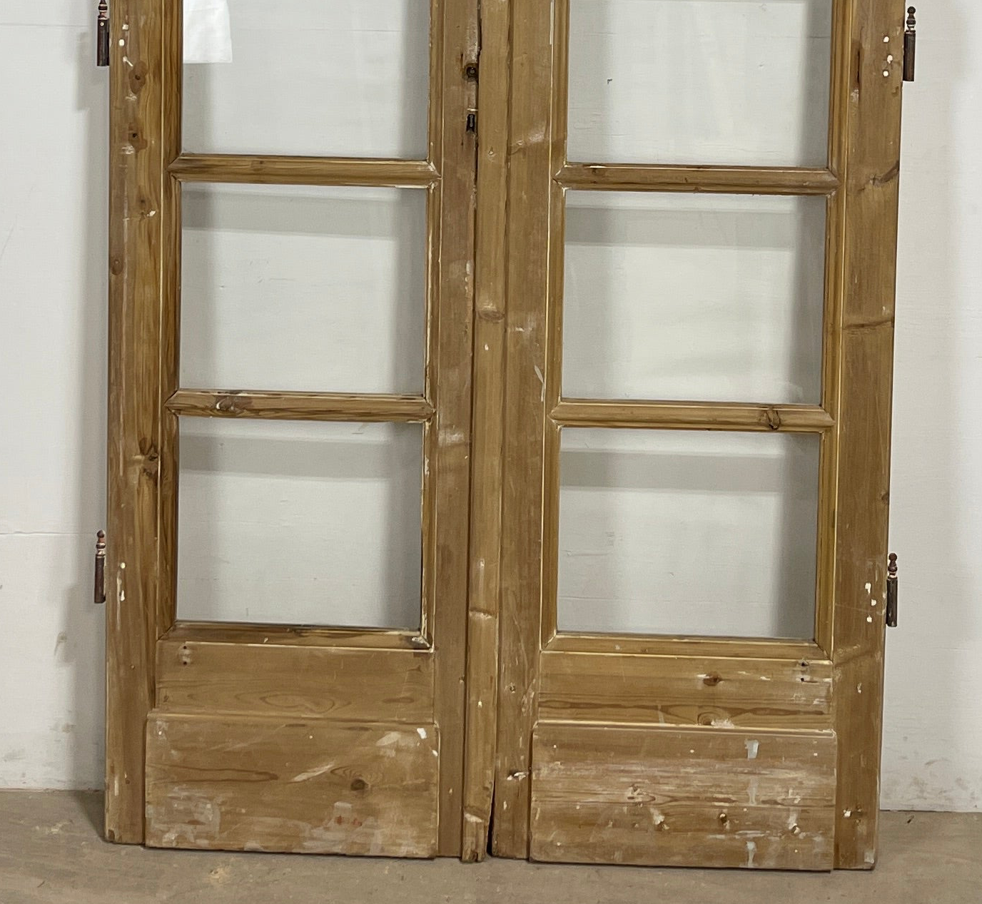 Antique French panel doors with Glass (84x44.5) P147