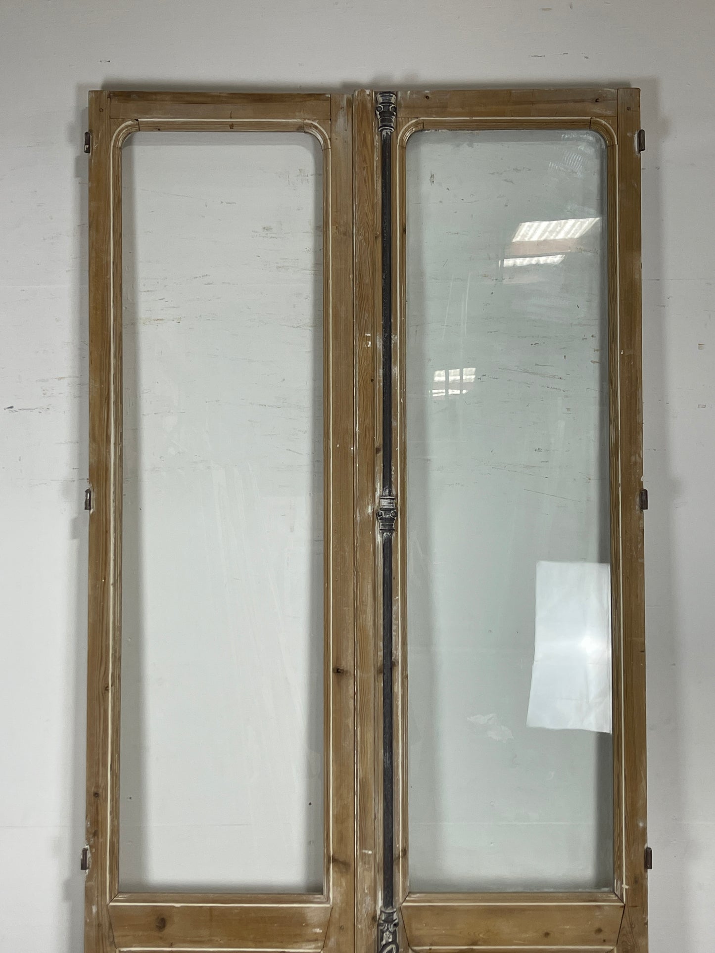 Antique French panel doors with Glass (112.25 x 47.5) O77