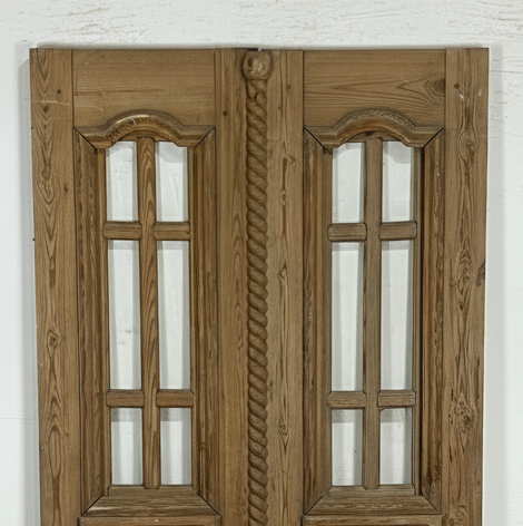 Antique French panel doors with Glass (85x45) P135