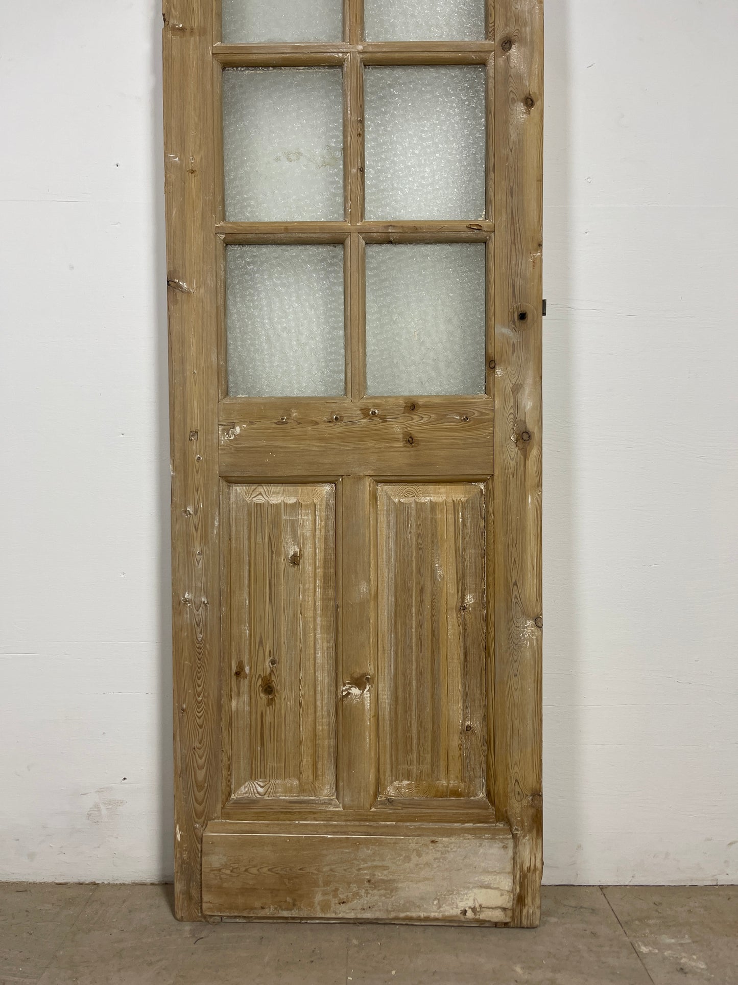 Antique French Panel Door with Glass(92x24) O122