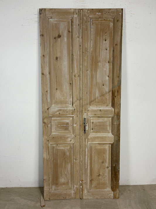 Antique French panel Doors (91.25 x 38) O142