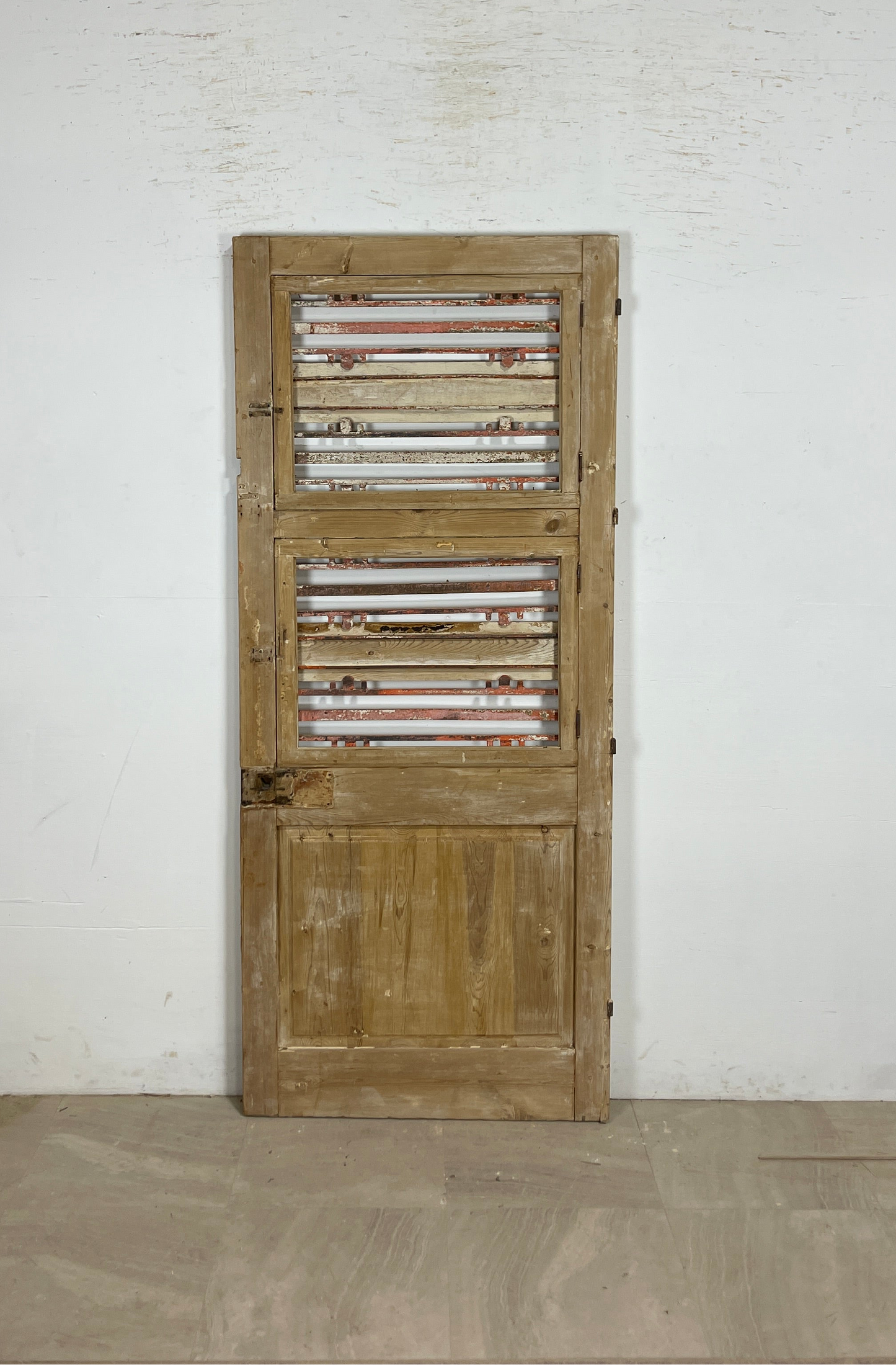 Antique French panel doors with Metal (80x33.75) P81