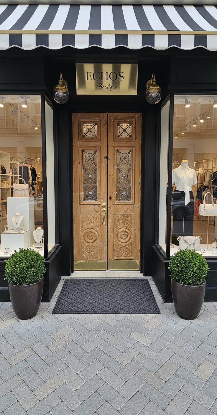 Antique French panel doors with Metal(83x35.5) P100