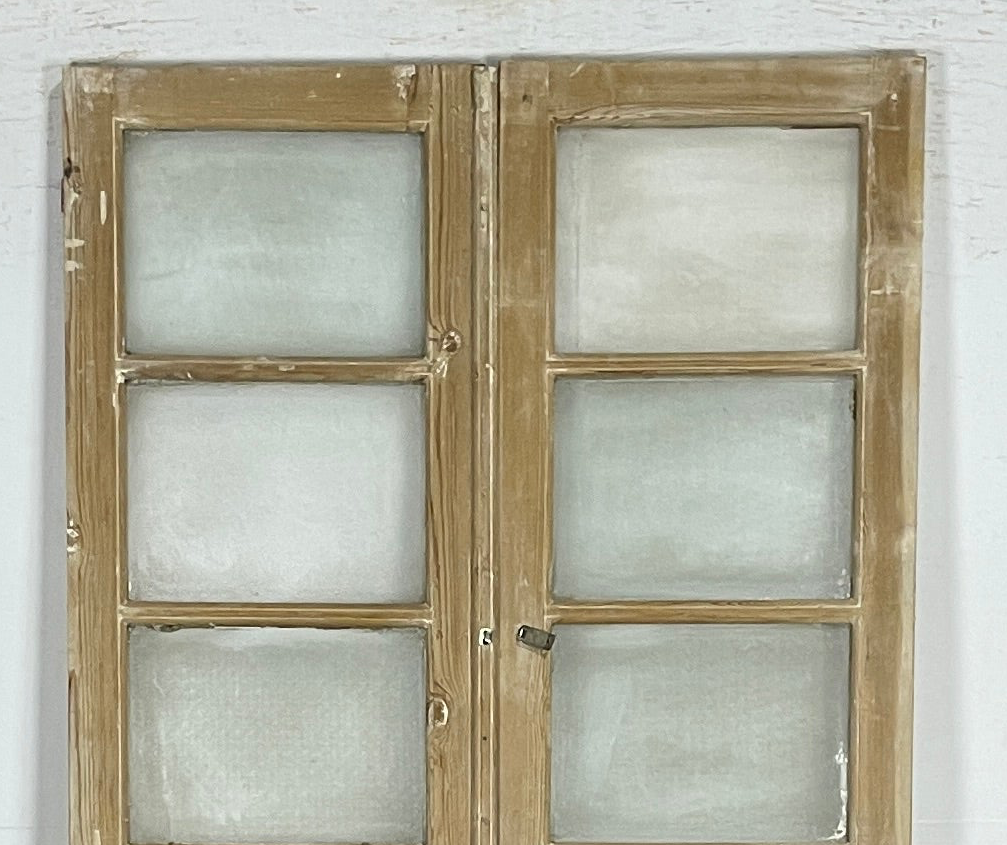 Antique French panel doors with Glass (87.5x44) P167