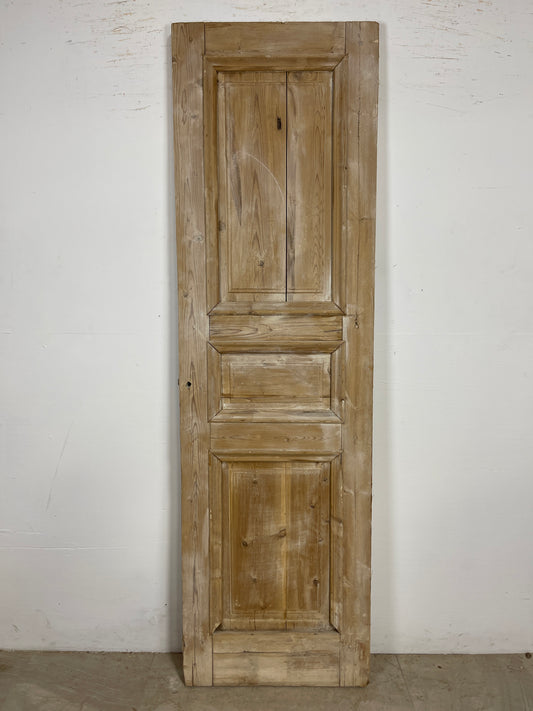Antique French Panel Door   (86.5 x 25.5)  Single wood O222