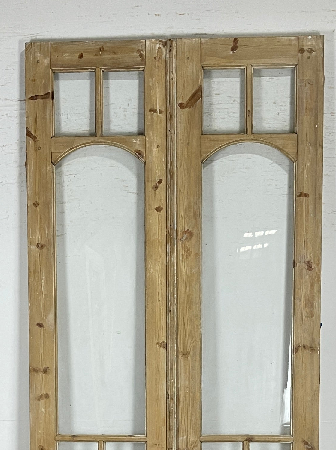 Antique French panel doors with Glass (105x44.5) P141