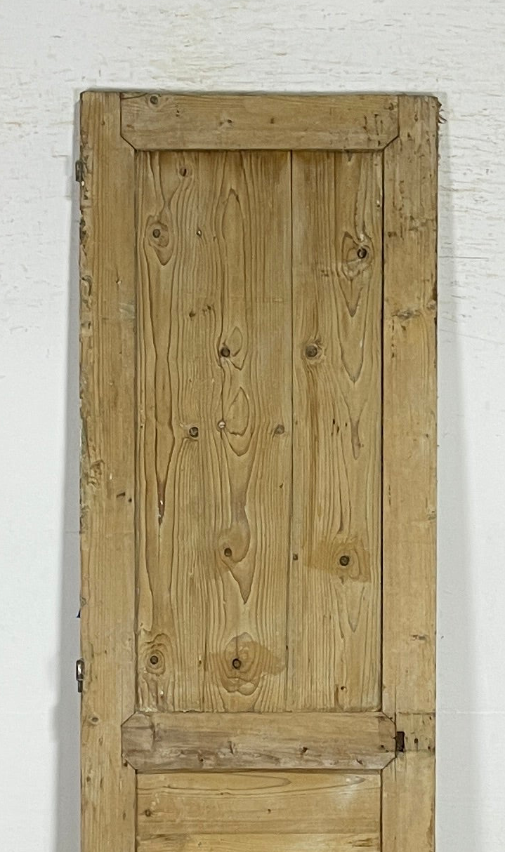 Antique French panel single door wood (95x27) P210