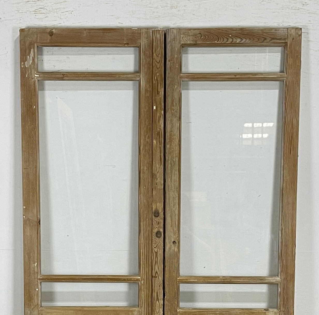 Antique French panel doors with Glass (83x44) P154