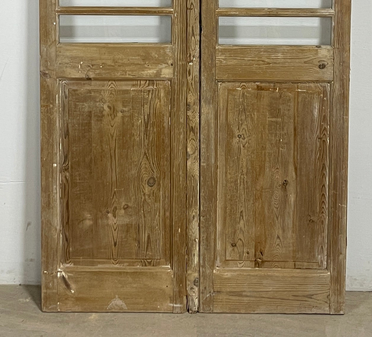 Antique French panel doors with Glass (83x44) P154