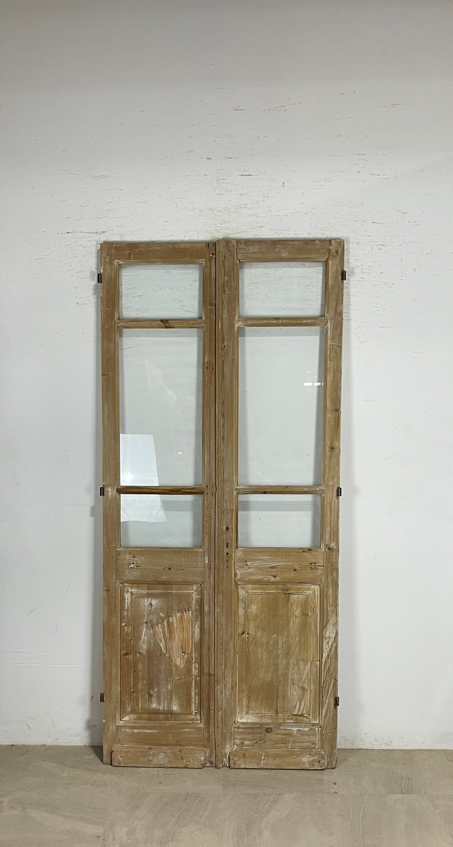 Antique French panel doors with Glass (95.5x44) P166
