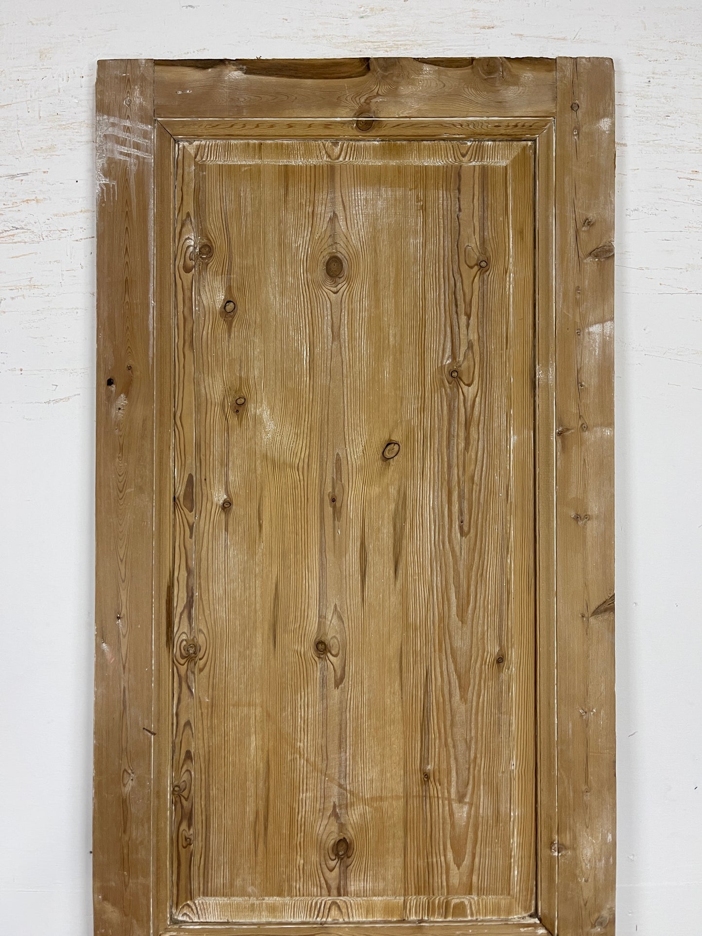 Antique French Panel Door   (95.5 x 28)  Single wood O226
