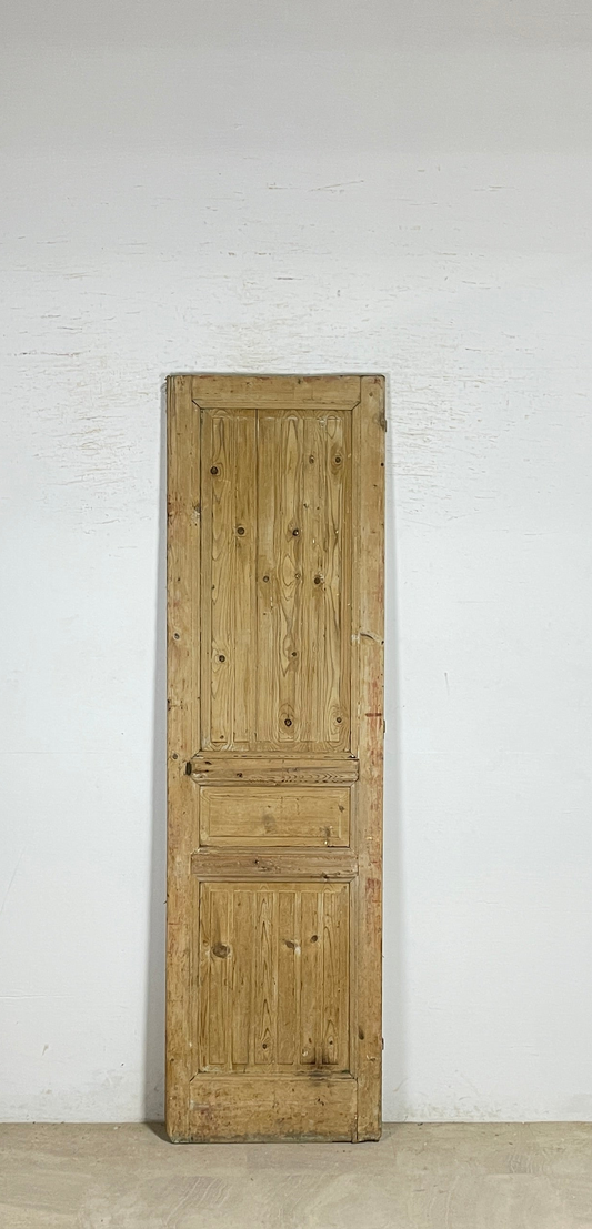 Antique French panel single door wood (95x27) P210