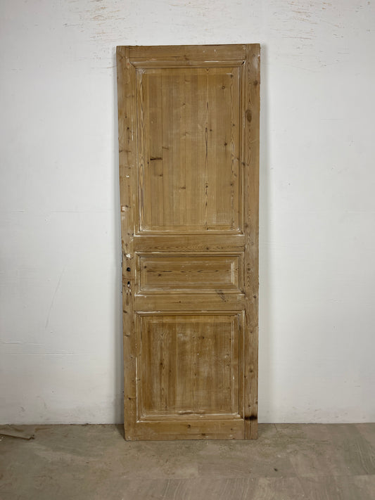 Antique French Panel Door   (80.75x28.5)   O297