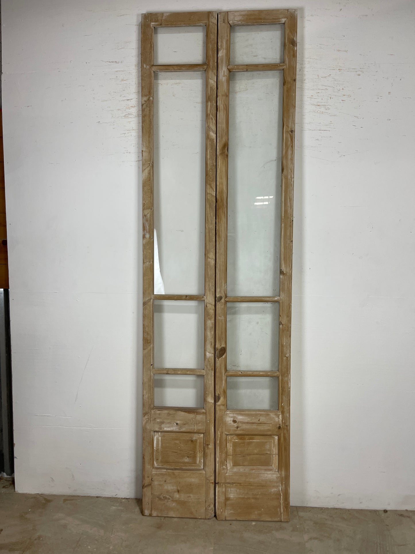 Antique French panel doors with Glass (106.25 x 31.5) O292