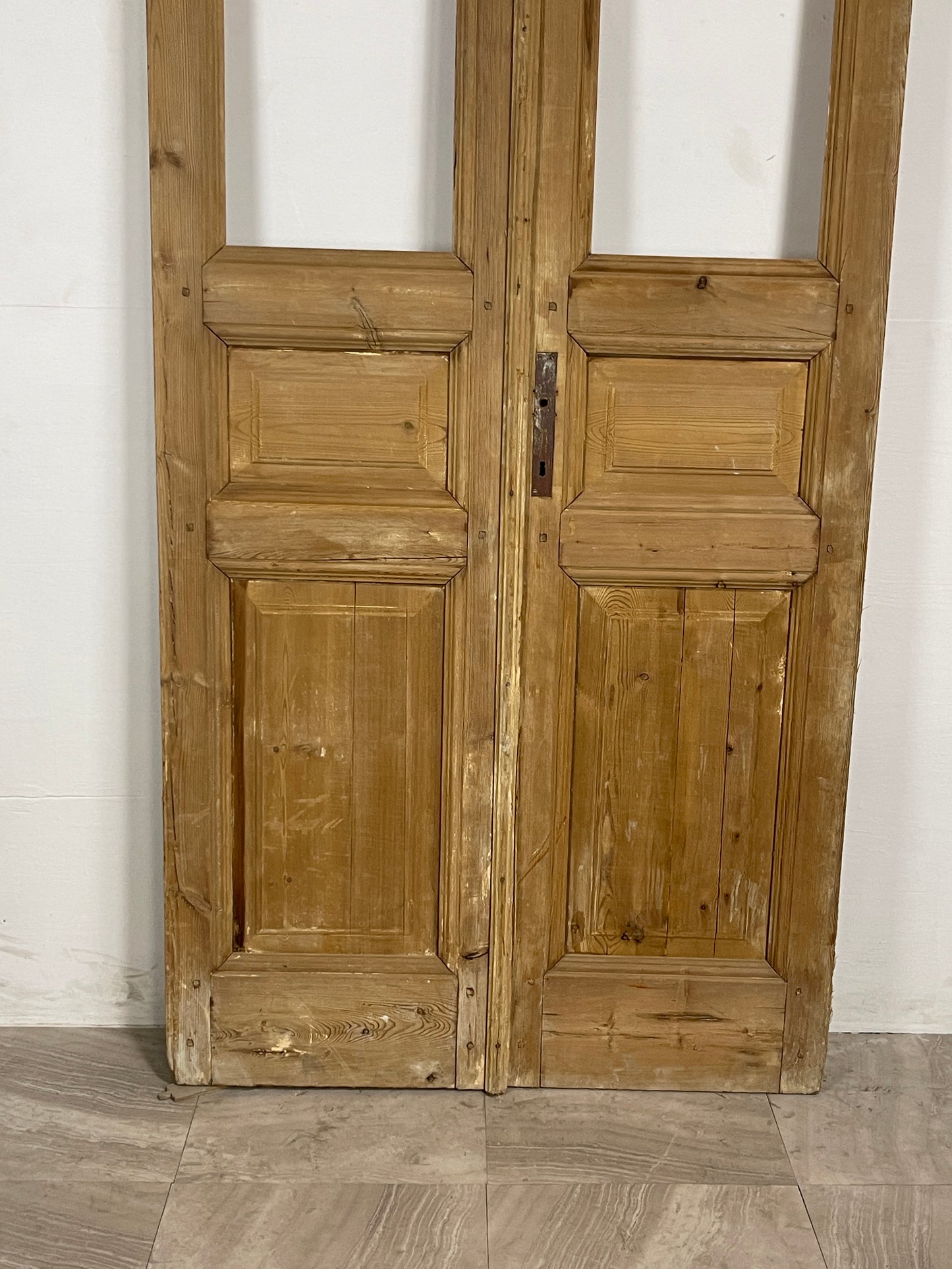 Antique French Panel Doors with Glass   (100.75 x 42)   N032