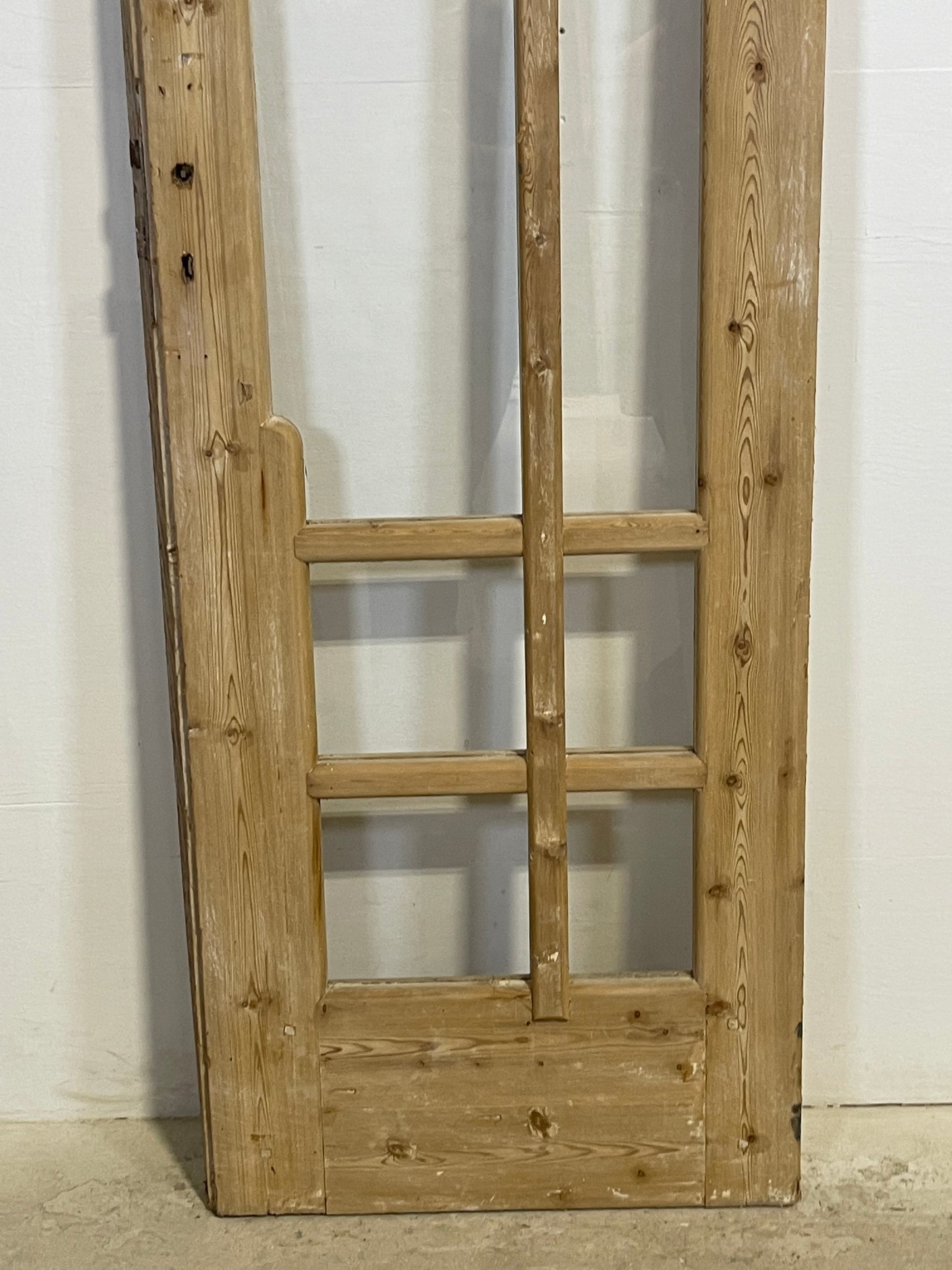 Antique French Panel Door with Glass  (84.75x26.75) L306