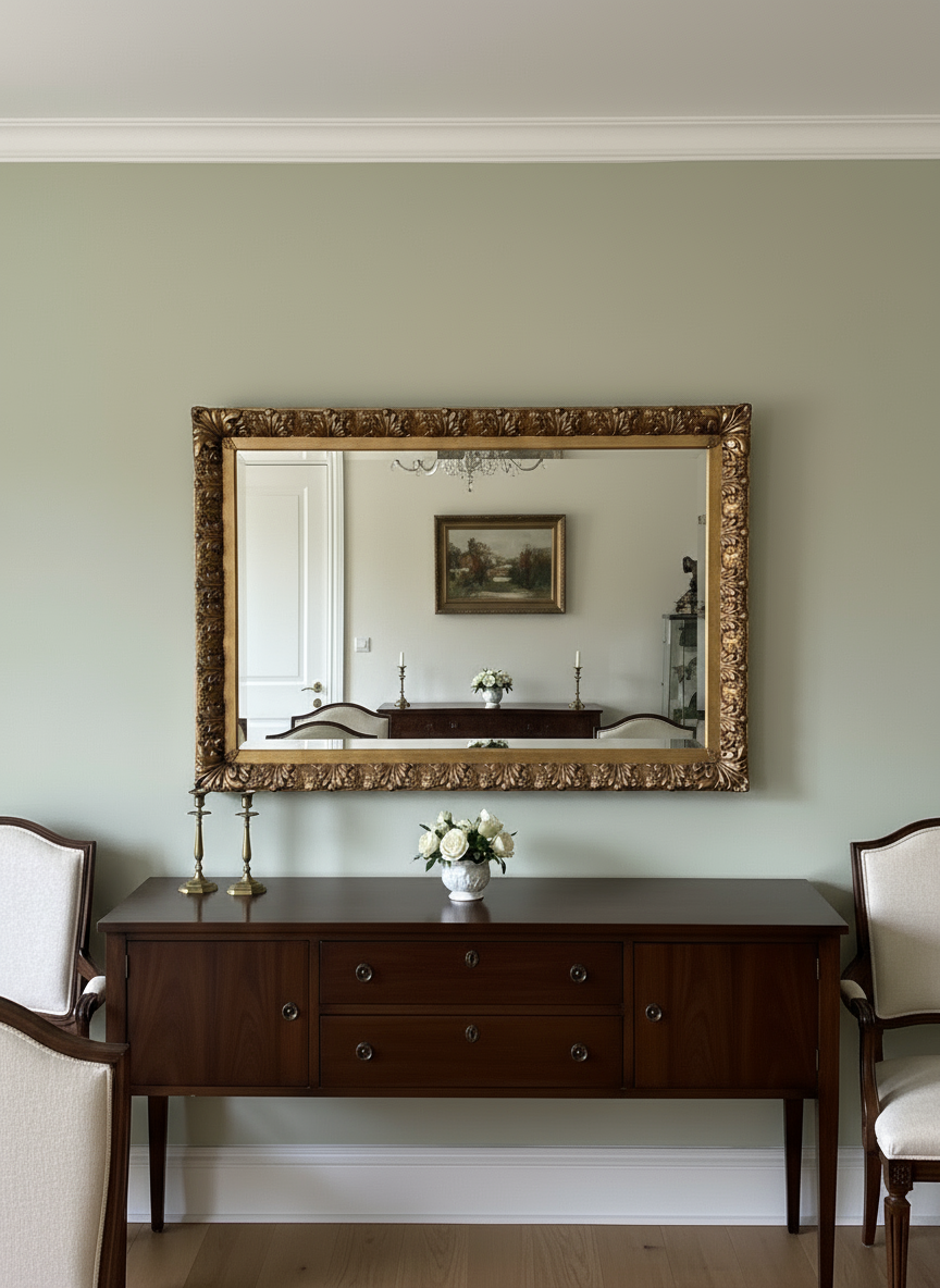 Gold Leaf Mirror  (44x58) A132