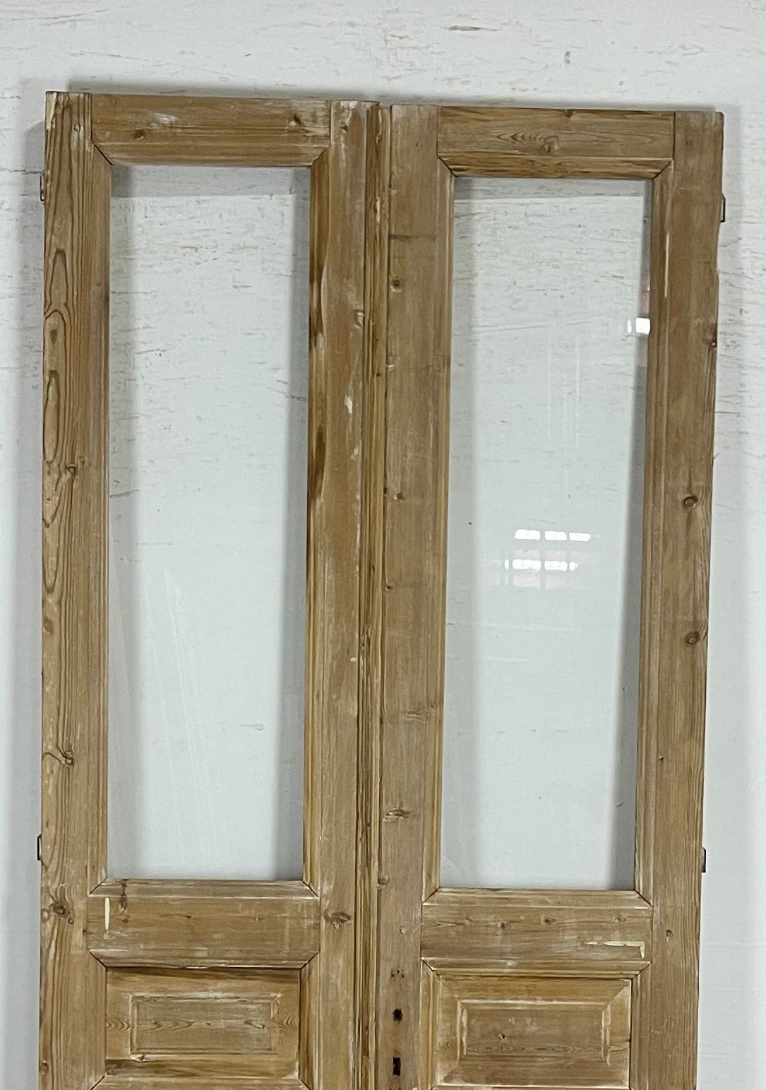 Antique French panel doors with Glass (101x42) P144