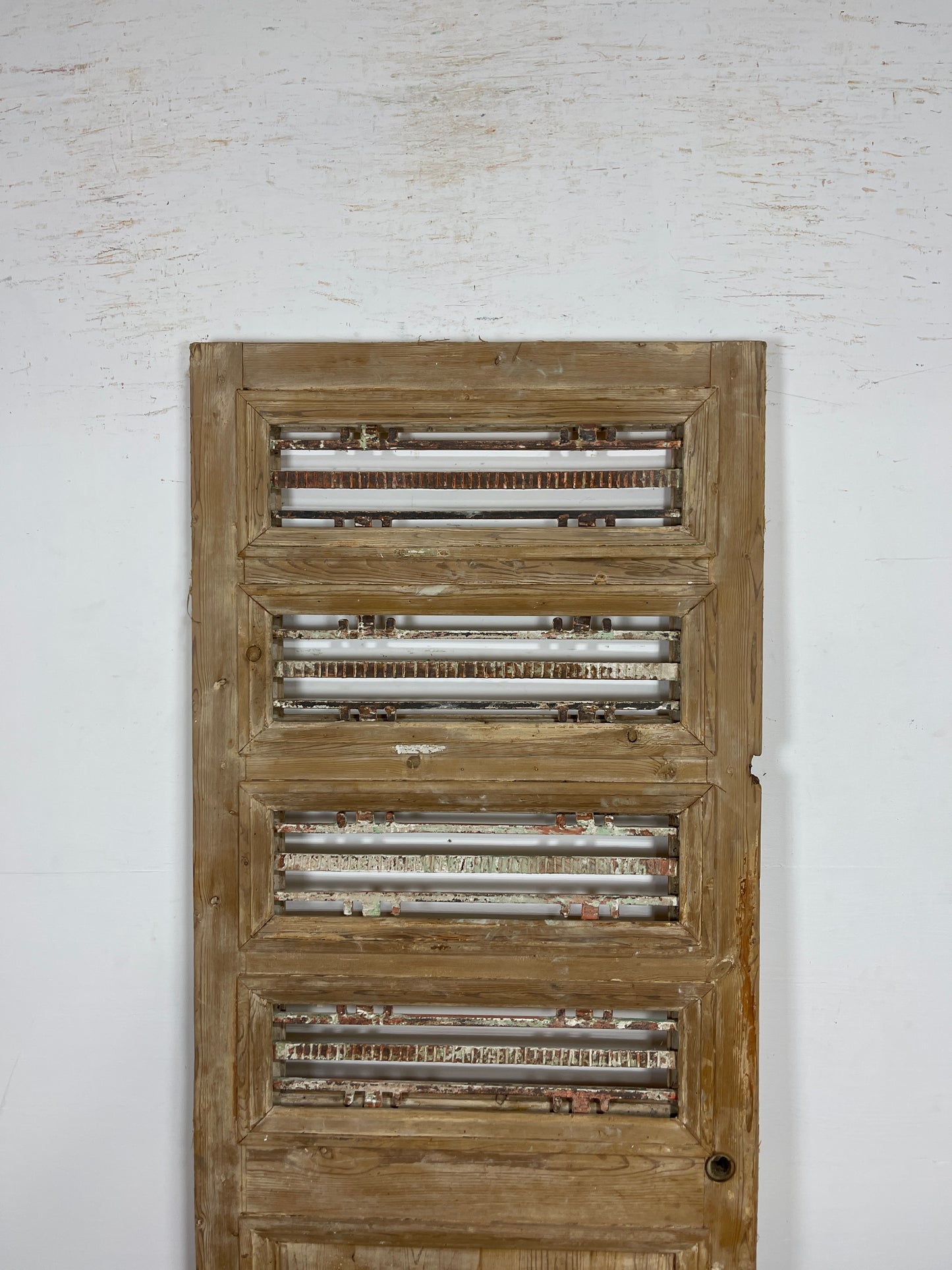 Antique French panel doors with Metal (80x33.5) P82