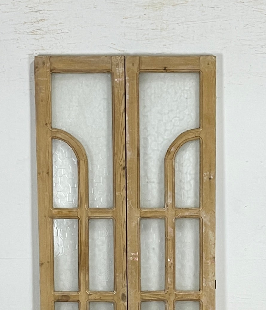 Antique French panel doors with Glass (82x30.5) P109